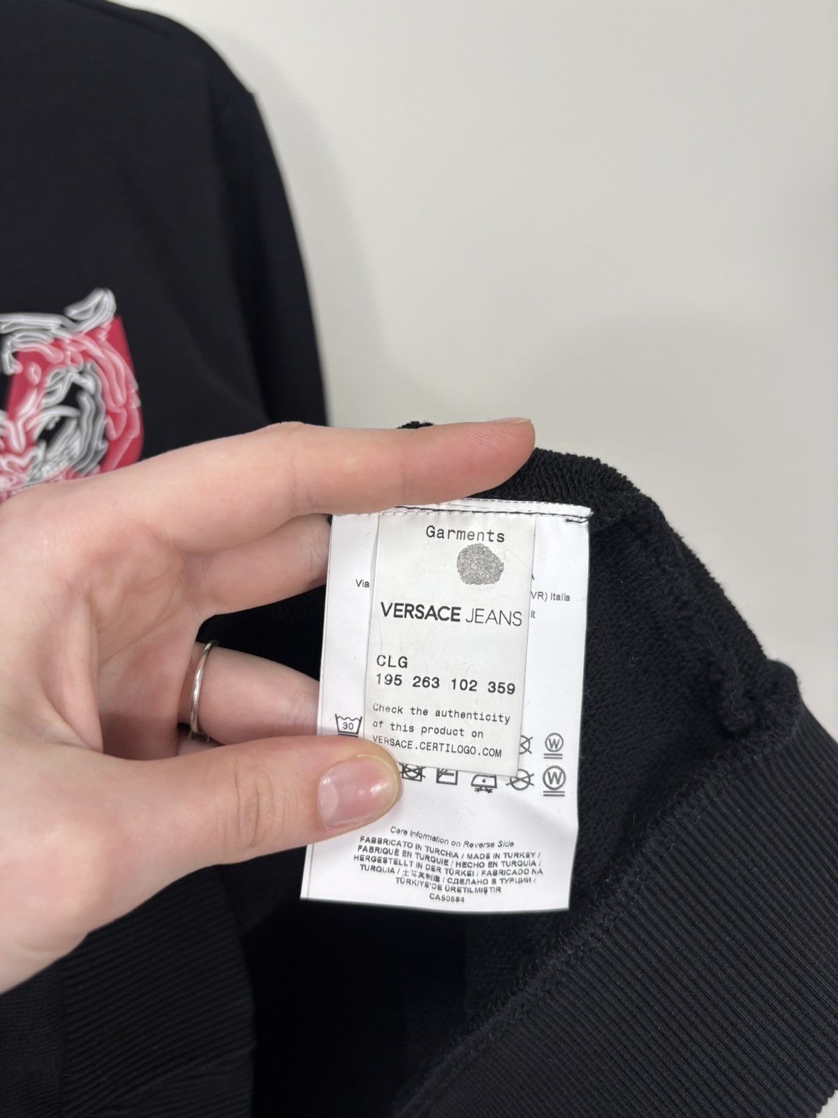 Versace Jeans Couture Versace Jeans Couture Men’s Black Tiger Logo Sweatshirt Size US M / EU 48-50 / 2 - 9 Thumbnail