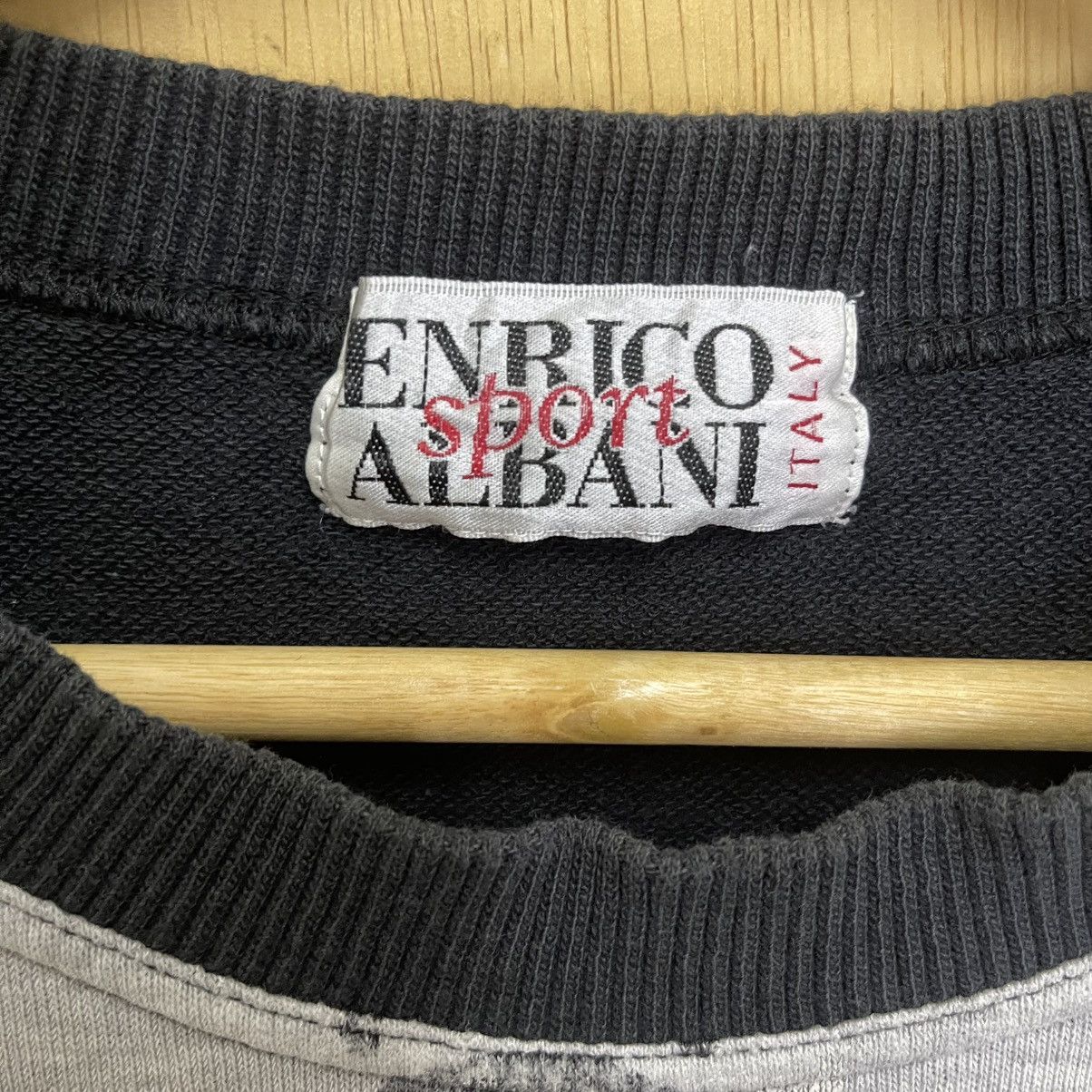Issey Miyake Vintage 90s Issey Miyake Enrico Albani Overprint Sweatshirt Size US L / EU 52-54 / 3 - 9 Thumbnail