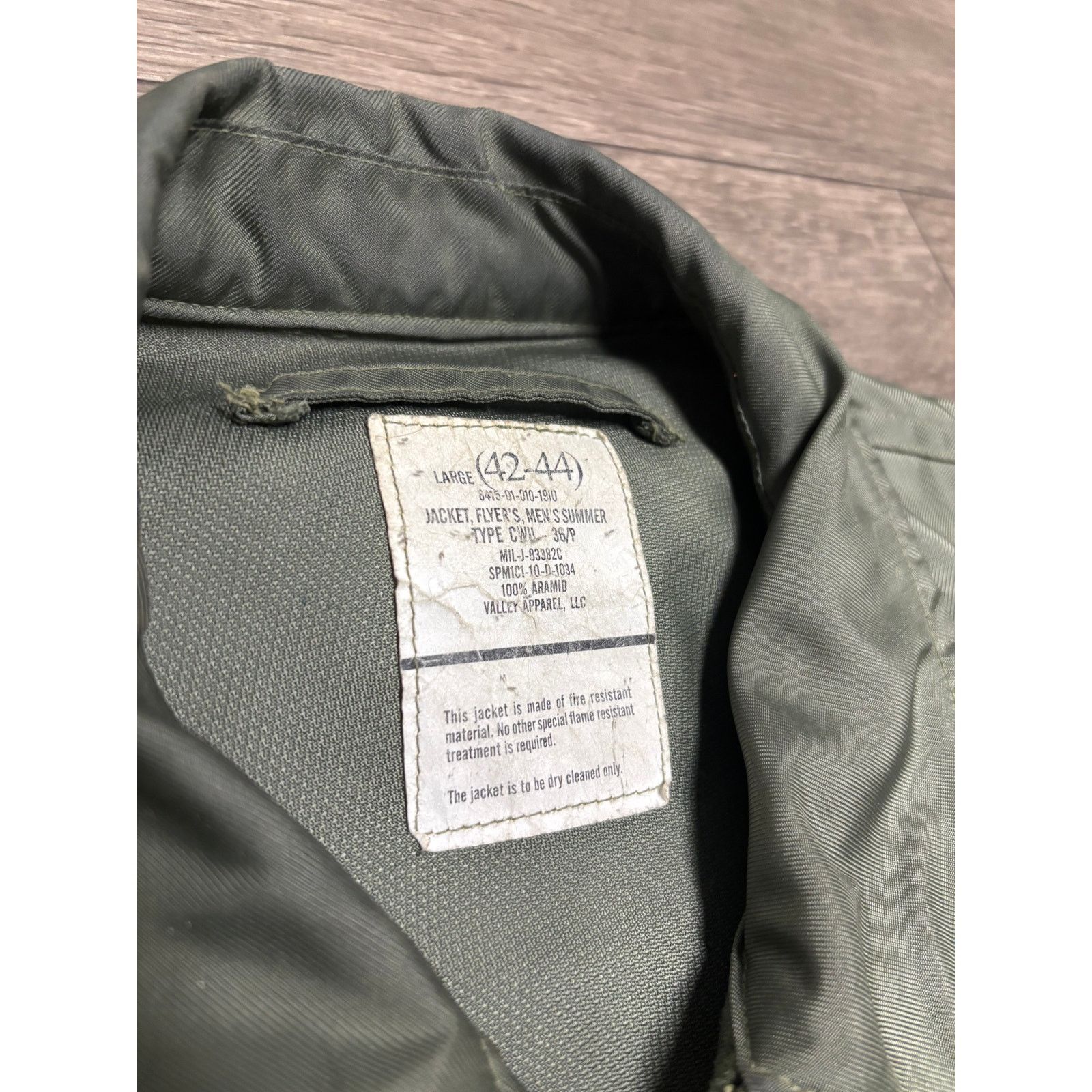 Vintage Vintage CWU-36P Flight Summer Jacket Sz L Green Size US L / EU 52-54 / 3 - 3 Thumbnail