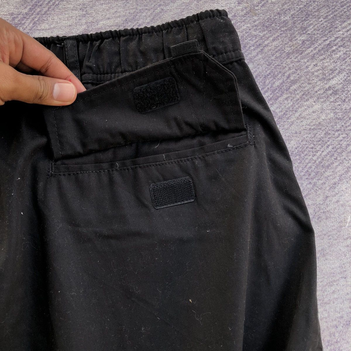 Vintage Japanese Cargo Pants Baggie All black Tactical With 6 pocket Size US 35 - 9 Thumbnail