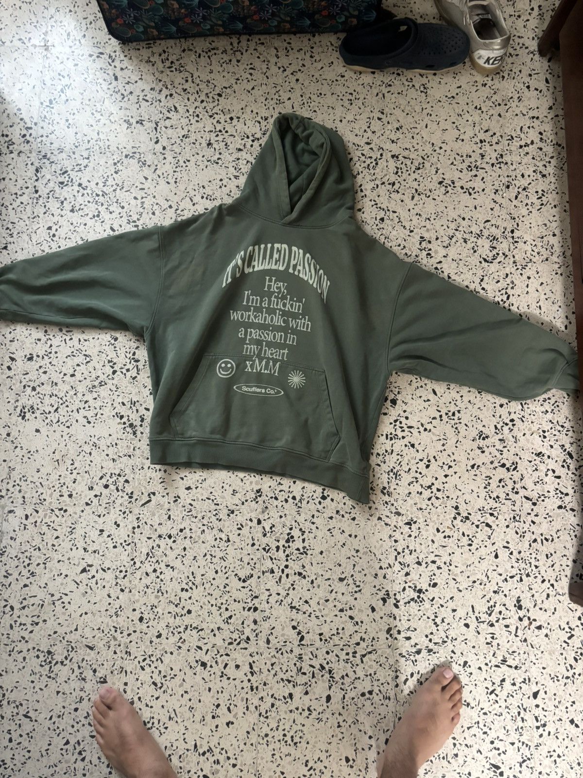 Scuffers Co Green Hoodie Graphic “It’s Called Passion”