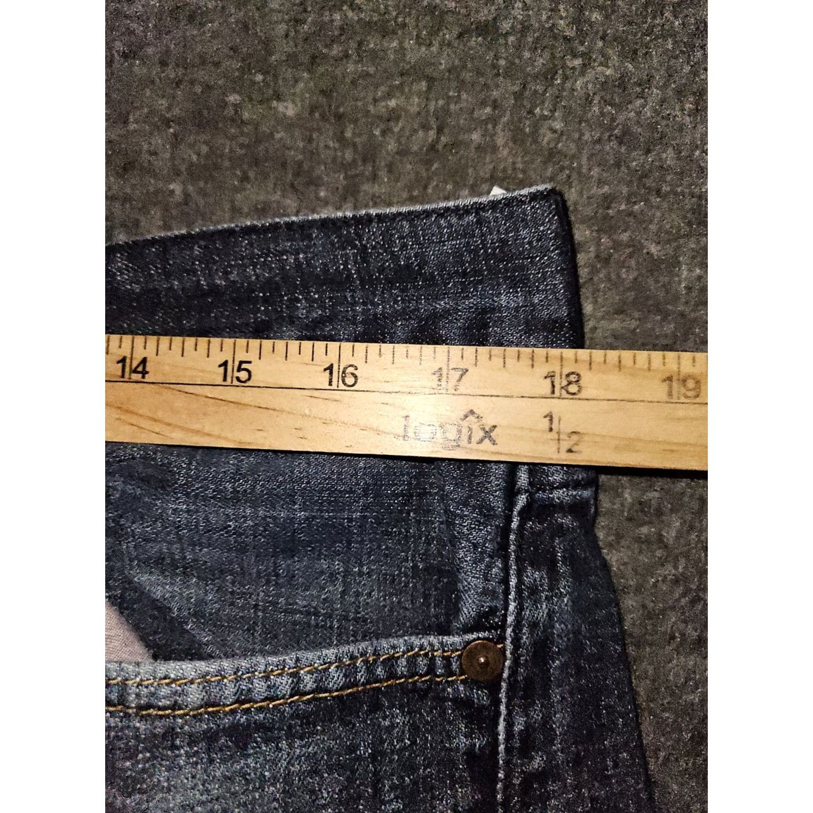 Lucky Brand Lucky Brand 121 Heritage Slim Straight Jeans Men 36x30 Mid Blue Solid Stretch Pocket Preppy Size US 36 / EU 52 - 4 Thumbnail