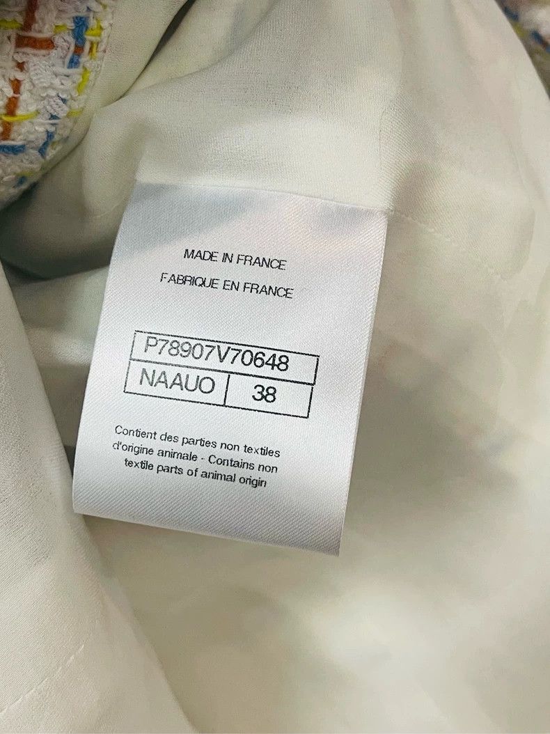 Chanel Chanel 25C early spring white tweed tweed jacket 2504-Nexta Size XS / US 0-2 / IT 36-38 - 6 Thumbnail