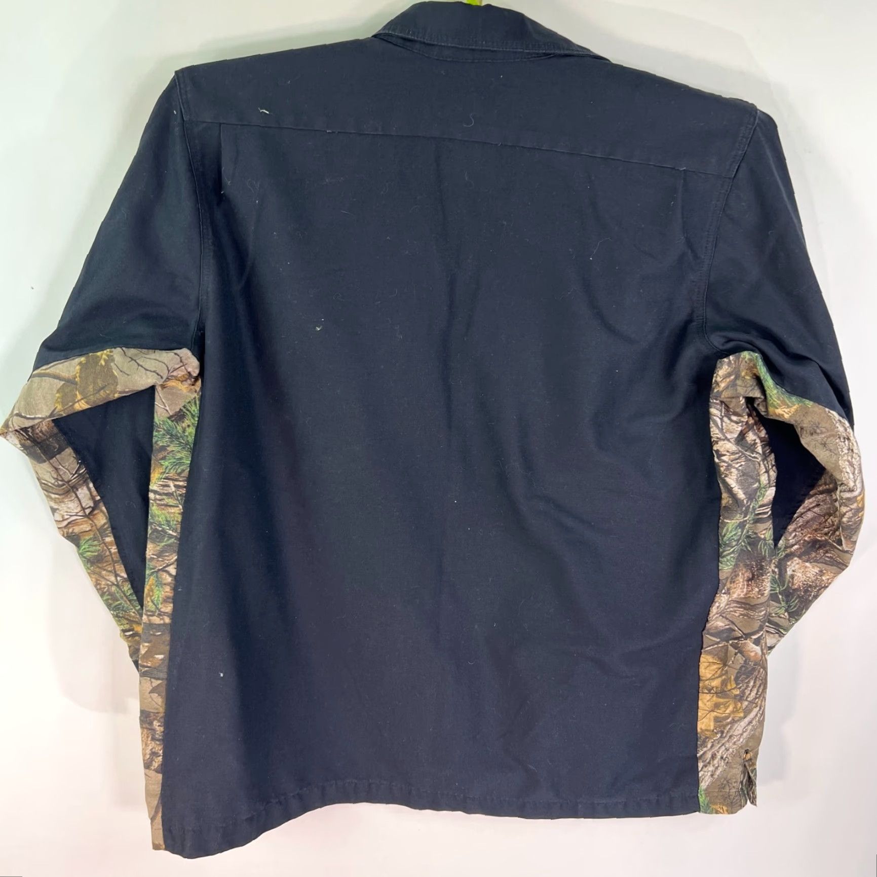 Wrangler Wrangler Workwear Camo Button Up Long Sleeve Mens XXL Black Green Pockets Size US XXL / EU 58 / 5 - 7 Thumbnail