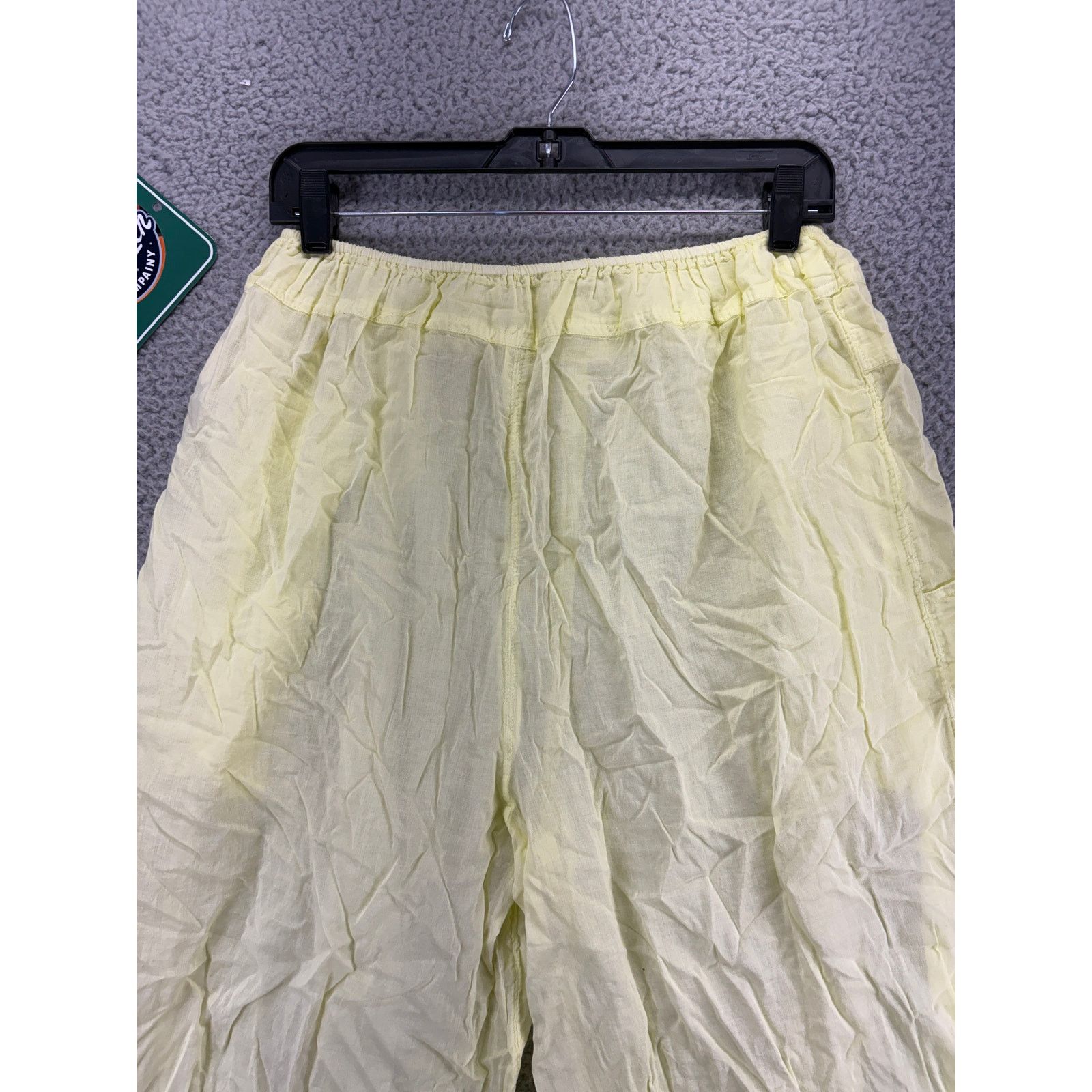 Free People Free People Wide Leg Harem Pull on Pants Womens Small Yellow Size 27" / US 4 / IT 40 - 8 Thumbnail