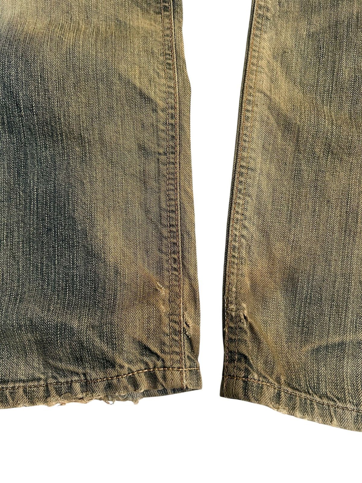 Kapital Vintage Edwin 503 RUSTY MUD WASH Distressed Denim Jeans 🎌☠️ Size US 34 / EU 50 - 8 Thumbnail