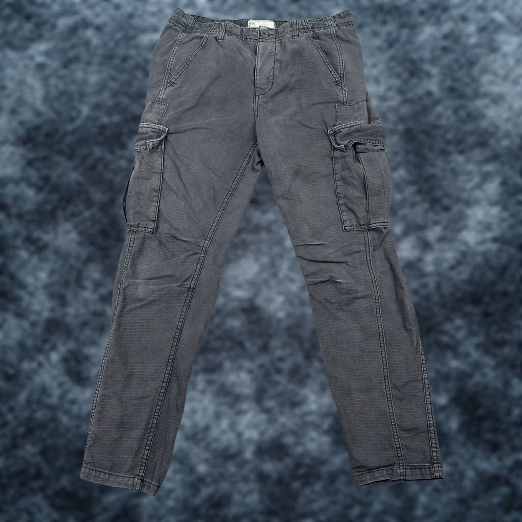 Free People Free People Pants Womens 6 Gray Tapered Cargo Pockets Casual Work Wear Size 28" / US 6 / IT 42 - 1 Thumbnail