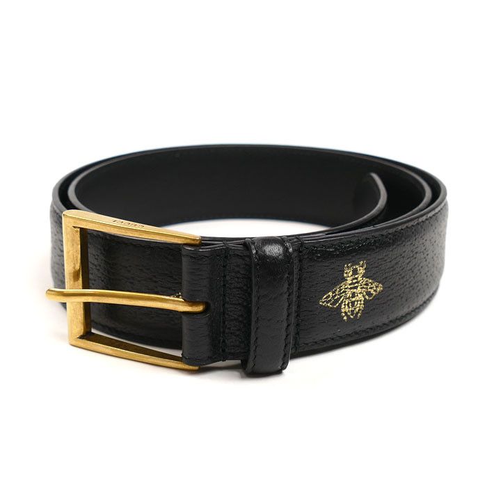 Gucci Gucci Bee Star Belt Leather Belt 495125