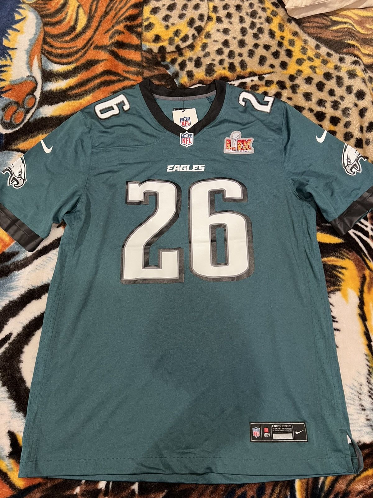 Nike Eagles super bowl patch jersey Size US L / EU 52-54 / 3 - 1 Thumbnail