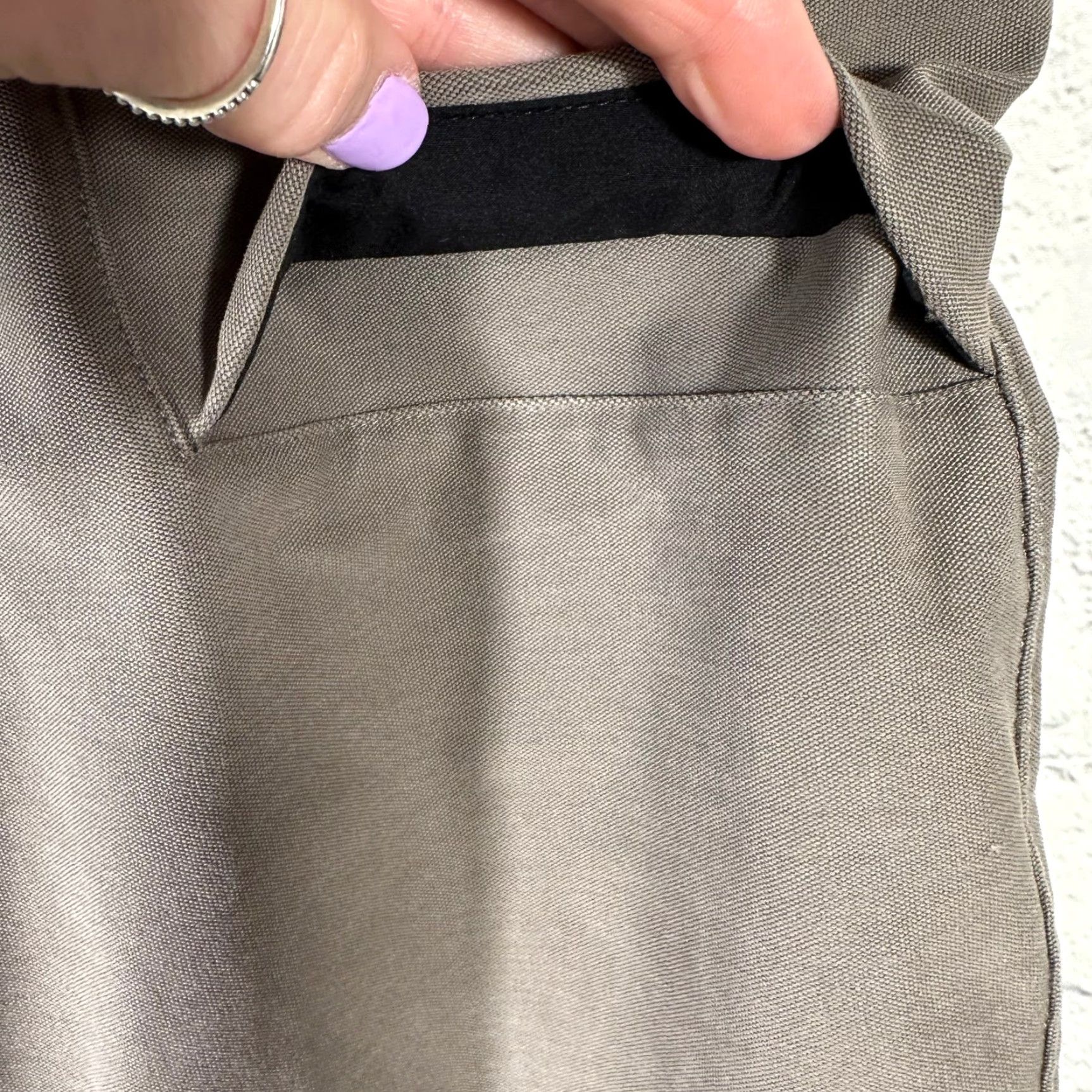 Lululemon Lululemon Lab Pants Mens S Tapered Cargo Grey Drawstring Elastic Waist Pockets LM5A97S Size US 27 - 3 Thumbnail