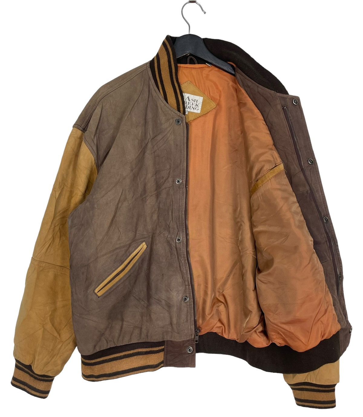 Genuine Leather Vintage Ash Creek Varsity Leather Jacket Size US XL / EU 56 / 4 - 3 Thumbnail