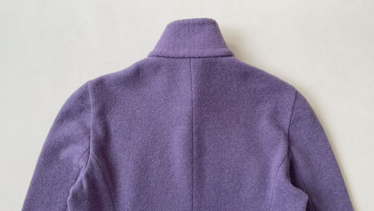 Miu Miu A/W 1999 Violet Wool Zip Front Jacket Size S / US 4 / IT 40 - 12 Thumbnail