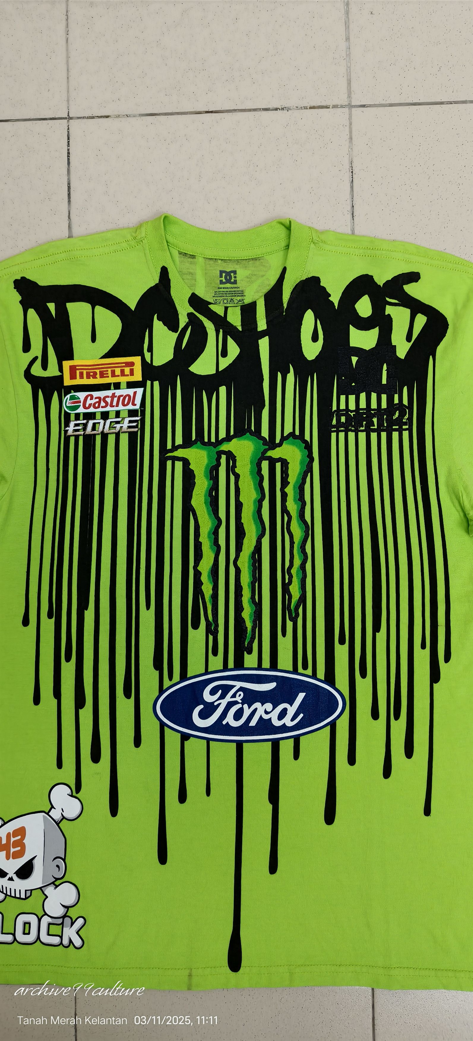 DC DC X Ken Block 43 Racing Sponsored ovp tee Size US L / EU 52-54 / 3 - 11 Thumbnail