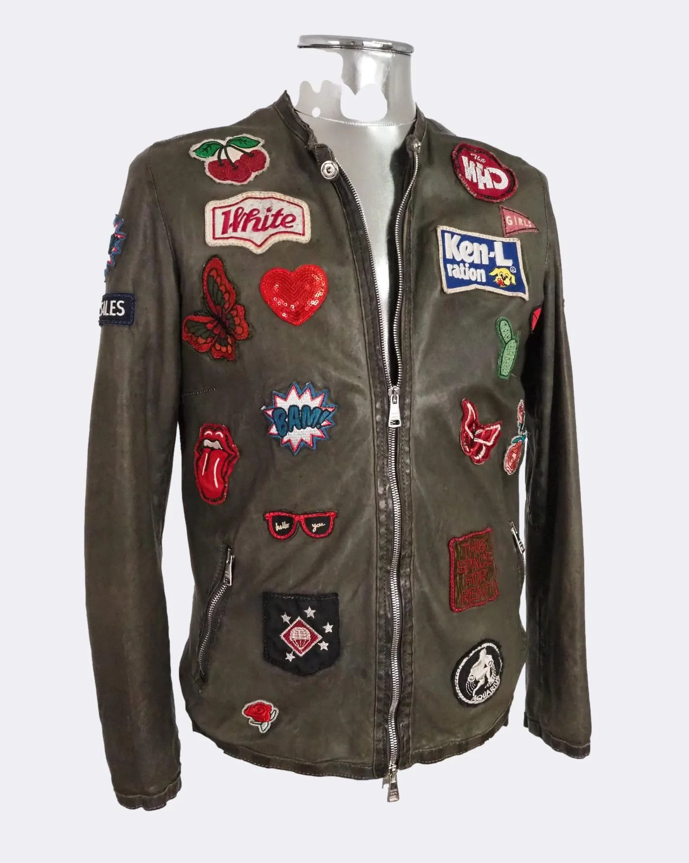 GIORGIO BRATO Leather short tailored jkt Handmade GIORGIO BRATO's