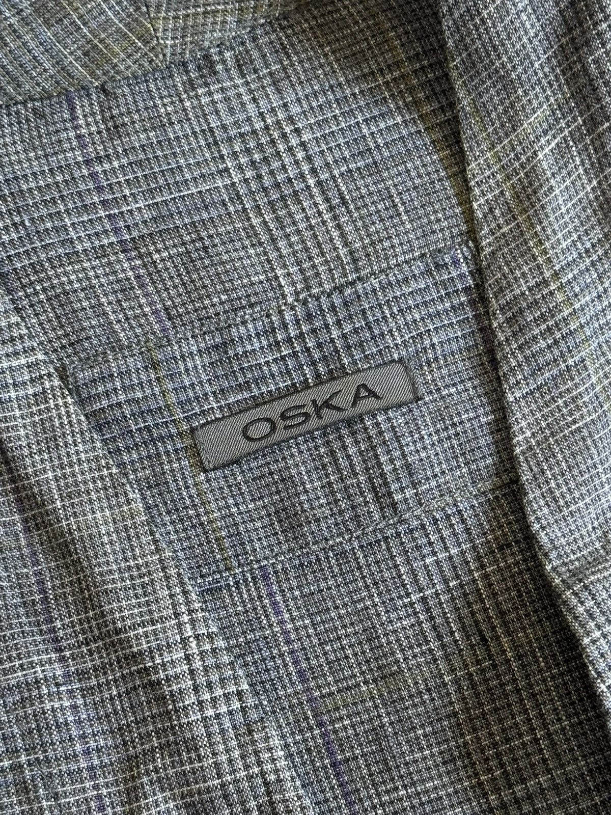 OSKA Oska 2size lino button up cape poncho dress shirt linen Size M / US 6-8 / IT 42-44 - 5 Thumbnail