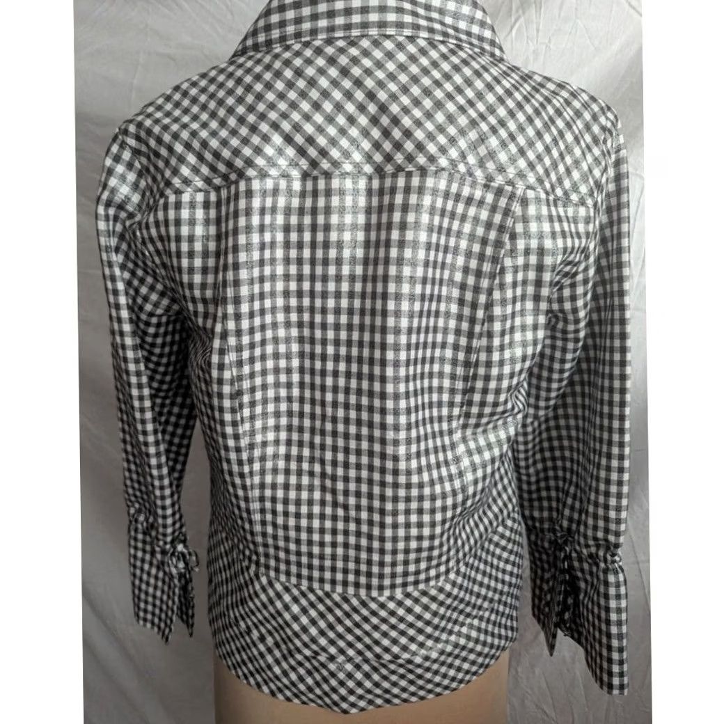 Vintage VINTAGE Wind Ridge Cheryl Nash Black & White Check Blazer Women’s Sz S Classic EUC Size S / US 4 / IT 40 - 2 Thumbnail