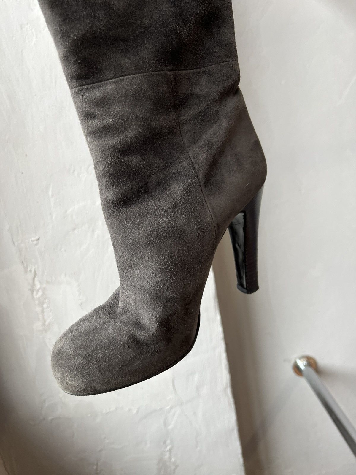 Dolce & Gabbana VINTAGE DOLCE&GABBANA ITALY WESTERN SUEDE KNEE BOOTS HEELS Size US 7 / IT 37 - 22 Thumbnail