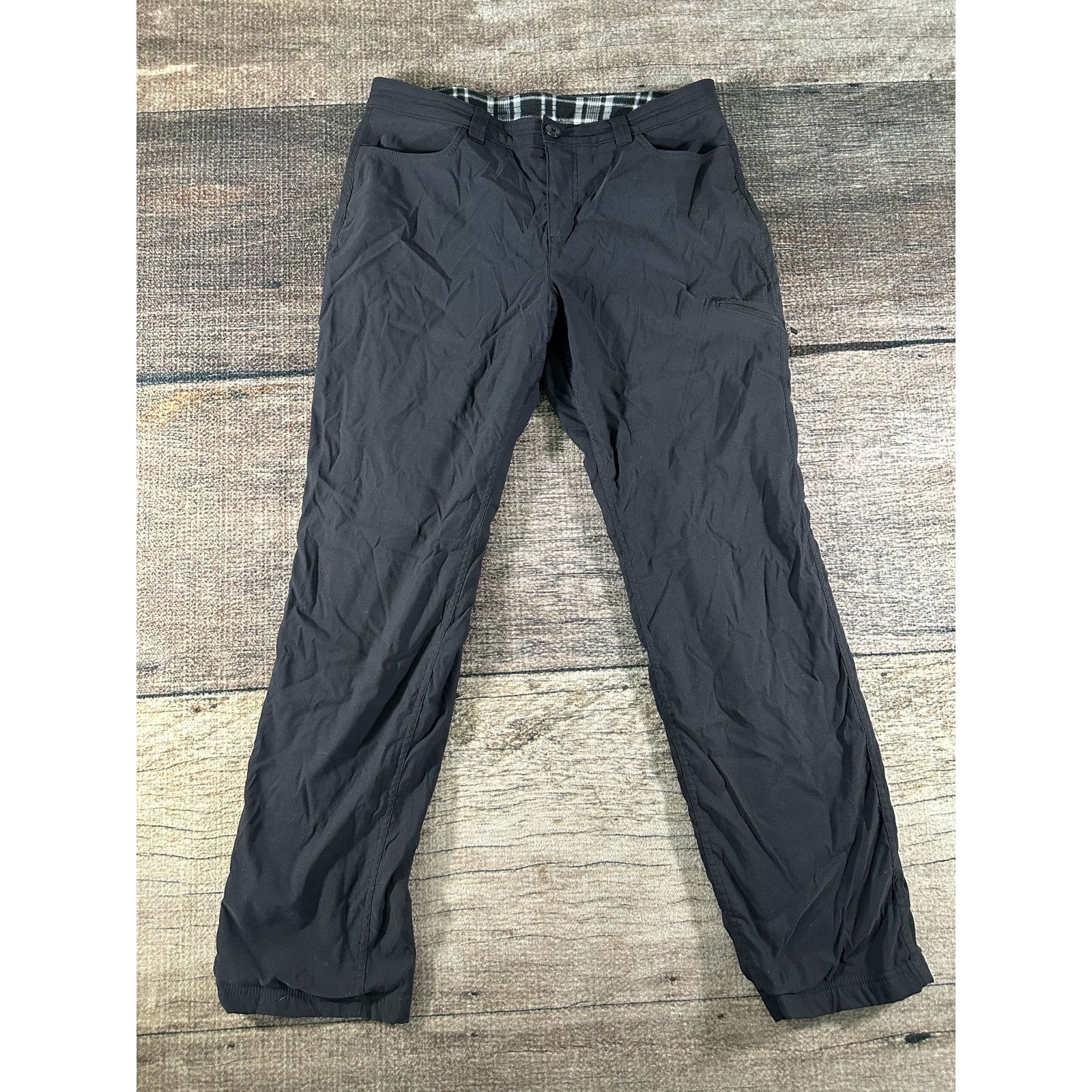 Eddie Bauer Eddie Bauer Womens Fleece Lined Black Pants Pockets Size 12 Size 34" / US 12 / IT 48 - 1 Thumbnail
