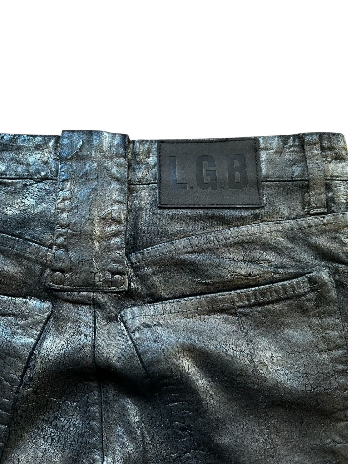 Le Grande Bleu (L.G.B.) Le Grand Bleu Crocodrile Denim Size US 31 - 7 Thumbnail