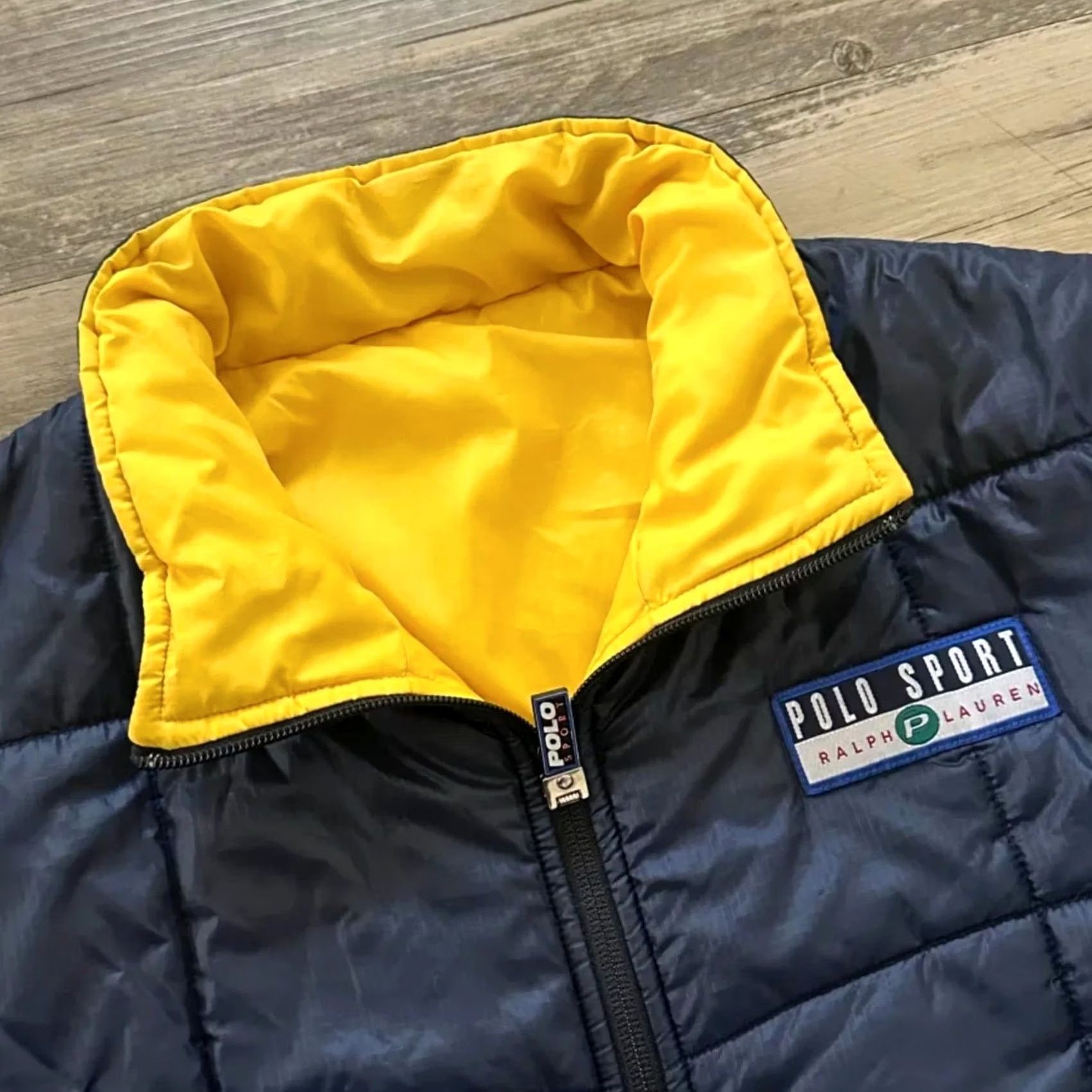 Vintage Vintage Polo Sport Reversible Puffer Jacket - Medium Size Size US M / EU 48-50 / 2 - 2 Thumbnail