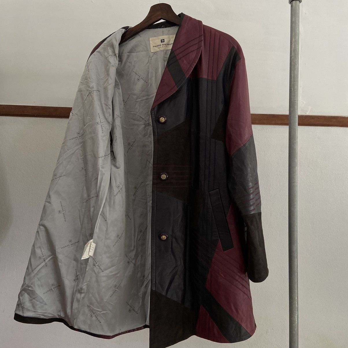 Balmain × Leather × Pierre Balmain Pierre Balmain Leather Coat Size L / US 10 / IT 46 - 5 Thumbnail