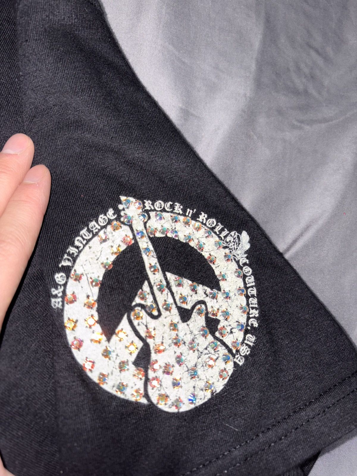 A&G Rock Vtg A&G by Amal Geussous Doors Band Shirt rhinestone chrome Size US M / EU 48-50 / 2 - 8 Thumbnail