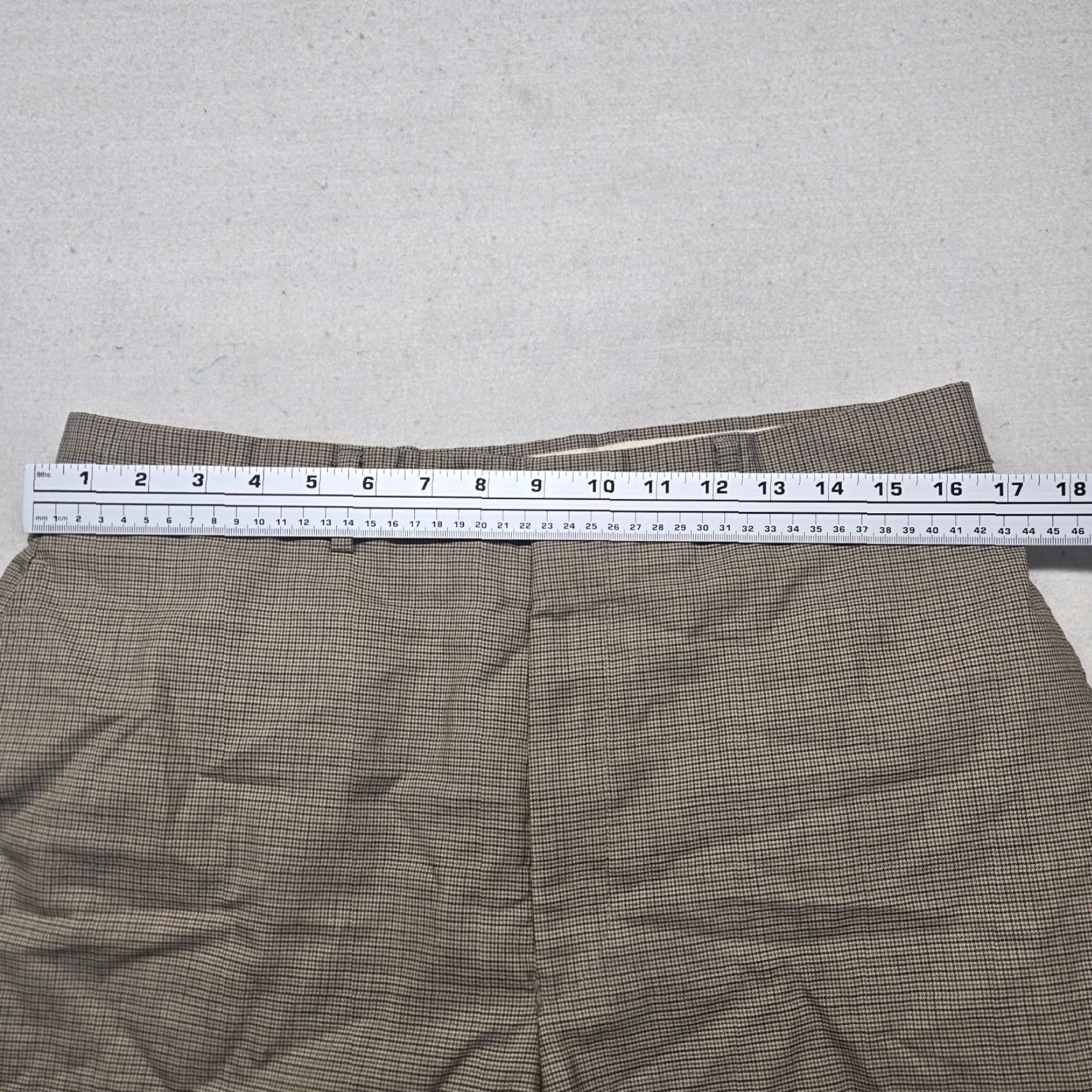 Jos. A. Bank Jos. A. Bank Traveler Collection Brown Tailored Fit Dress Pants 34x28 Men's Regular Classic Cotton Wool Size US 35 - 6 Thumbnail