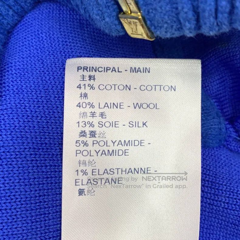 Louis Vuitton Louis Vuitton Navy logo cotton lapel zip-up long-sleeve ja Size US S / EU 44-46 / 1 - 7 Thumbnail