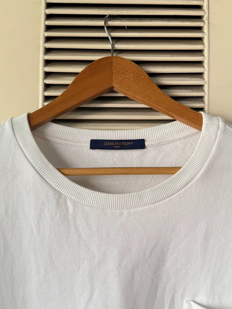 Louis Vuitton LOUIS VUITTON White Pocket Short Sleeve T-Shirt Size US XXL / EU 58 / 5 - 3 Thumbnail
