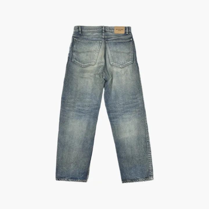 Balenciaga Balenciaga Balenciaga Blue HighWaisted Denim Pants -2507 Size US 27 - 2 Thumbnail