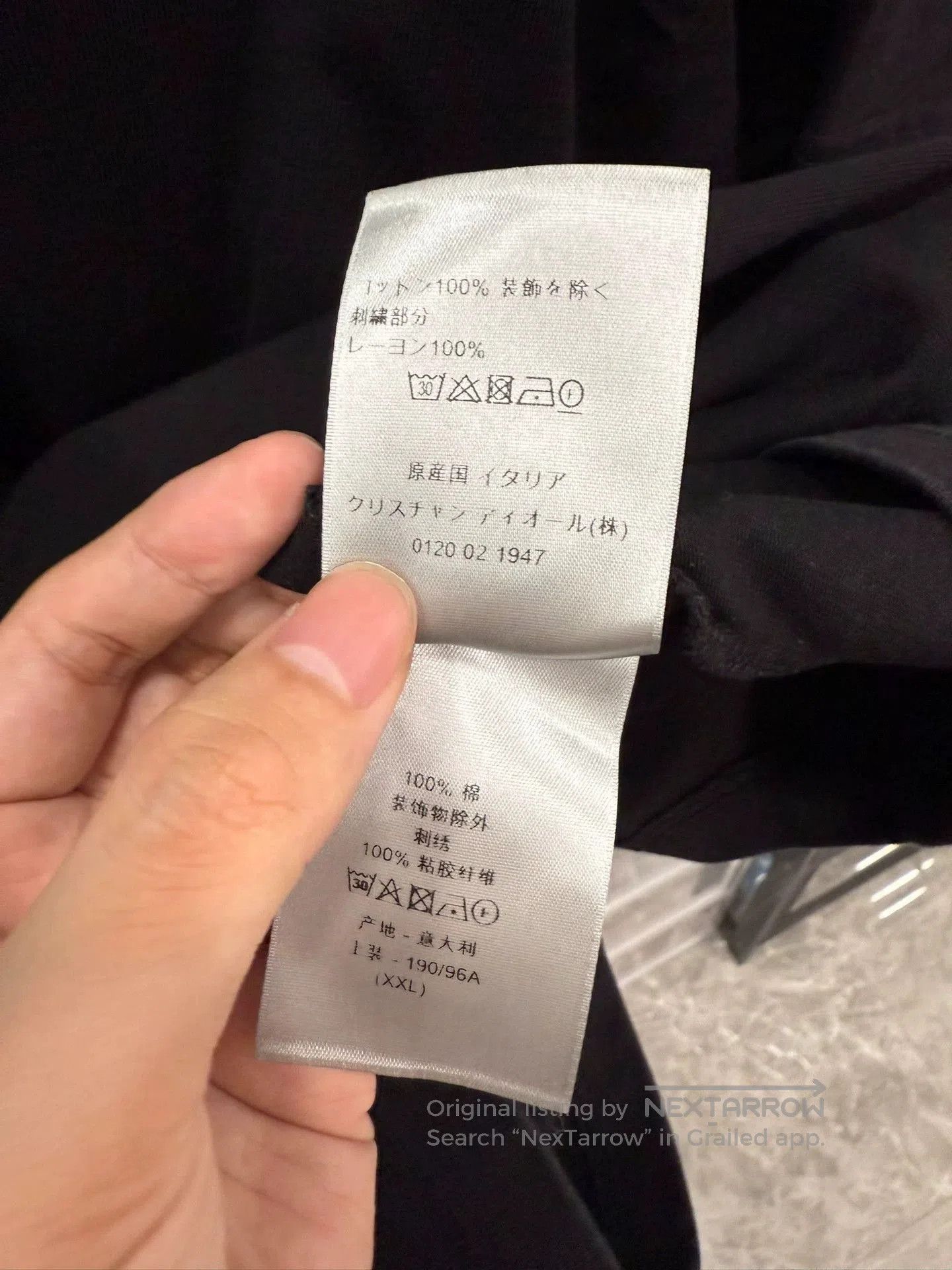 Dior black short sleeve shirt with embroidery. Size US XXL / EU 58 / 5 - 5 Thumbnail