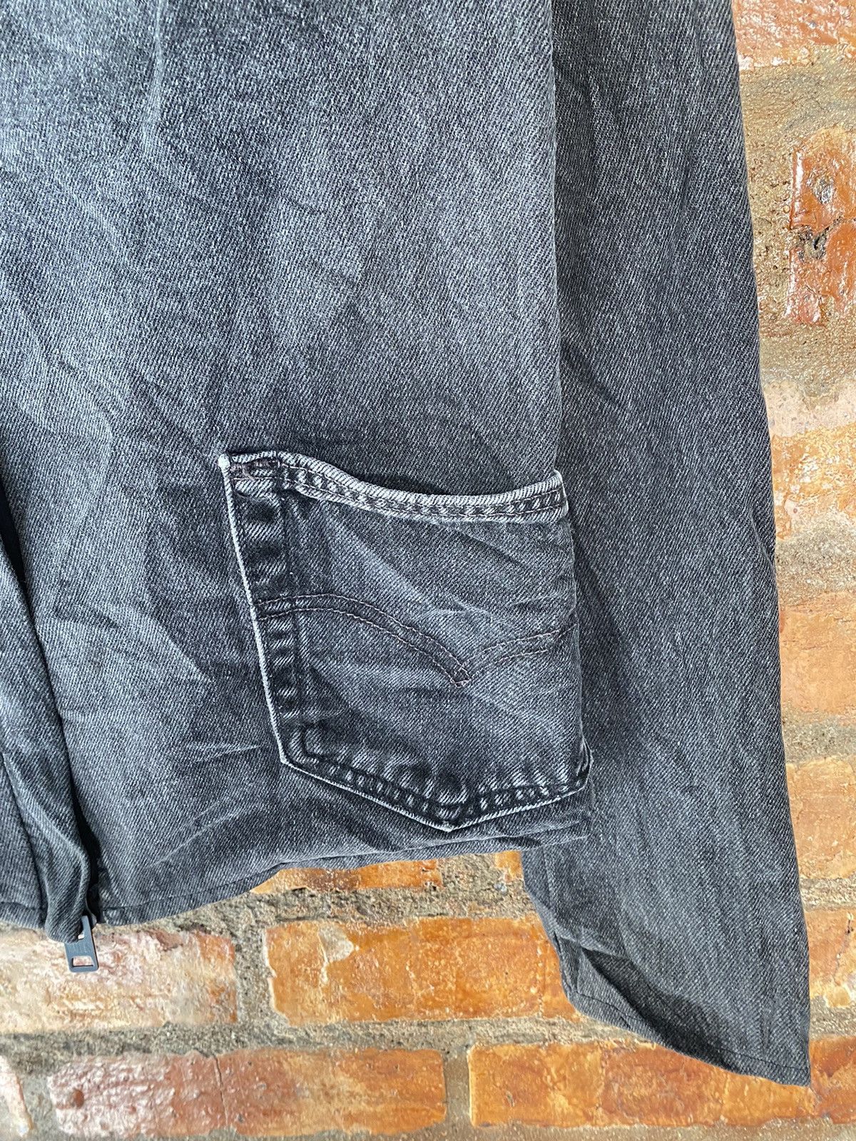 Japanese Brand × Nepenthes × Yasuyuki Ishii Vtg Cut and Rebuild Levis Ink Japan Waldes Zipper Size US XS / EU 42 / 0 - 10 Thumbnail