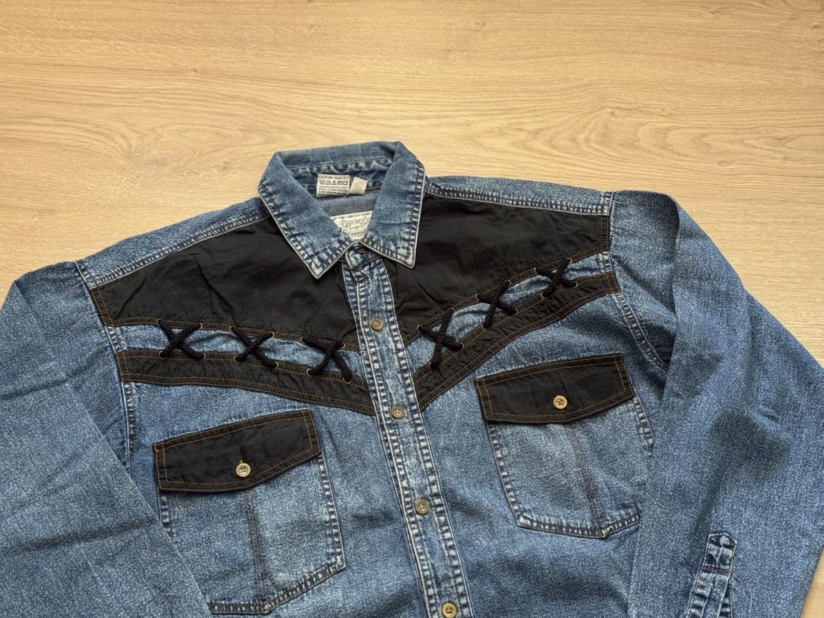 Cowboy Equipment Vintage 90’s Cowboy Western Jeans Baggy Shirt Size US XL / EU 56 / 4 - 2 Thumbnail