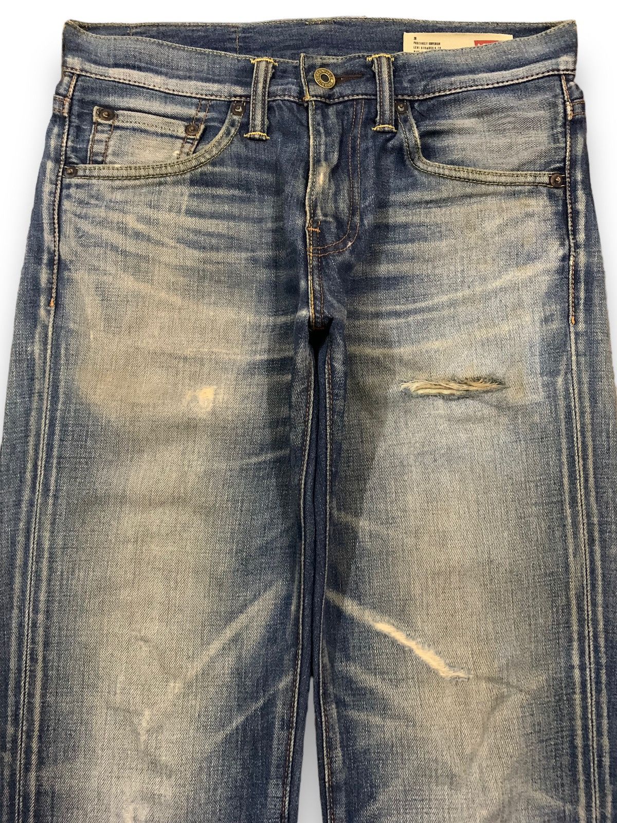 Levi's Vintage Clothing Vintage Y2K Levis 511 Japan Slim Straight Ripped Grunge Jean Size US 29 - 3 Thumbnail