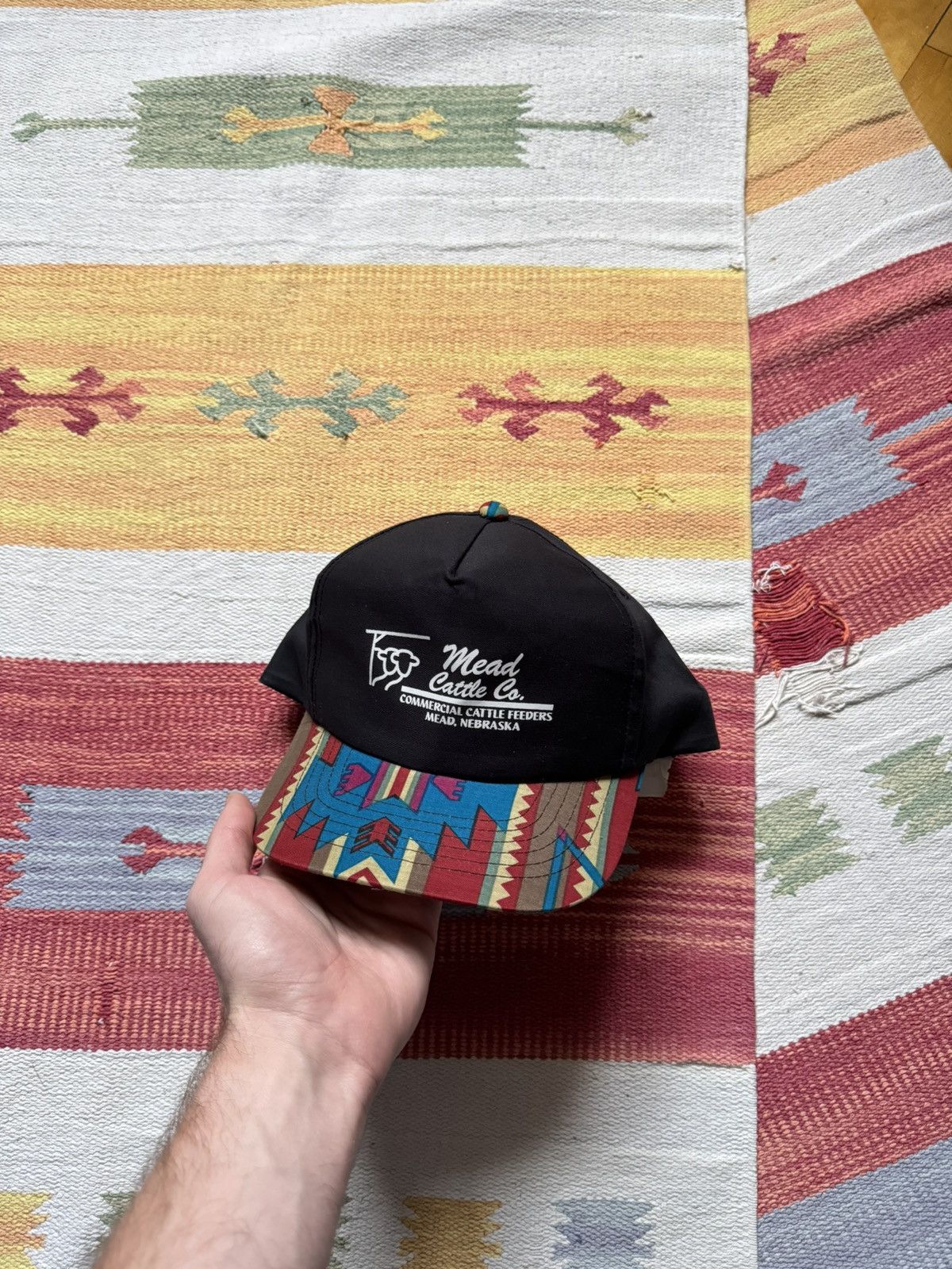 Vintage Vintage Mead Cattle Co Mead Nebraska USA Hat Size ONE SIZE - 1 Thumbnail