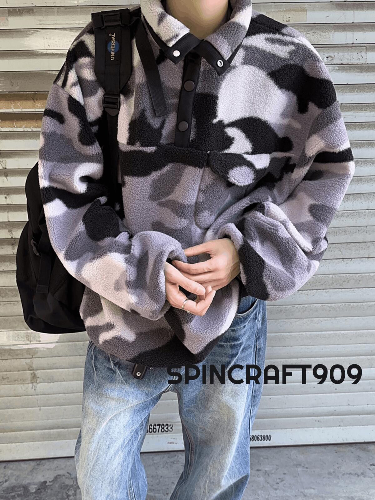 Other Camo Graphic Pullover Knit Warm Hoodie Size US L / EU 52-54 / 3 - 2 Thumbnail