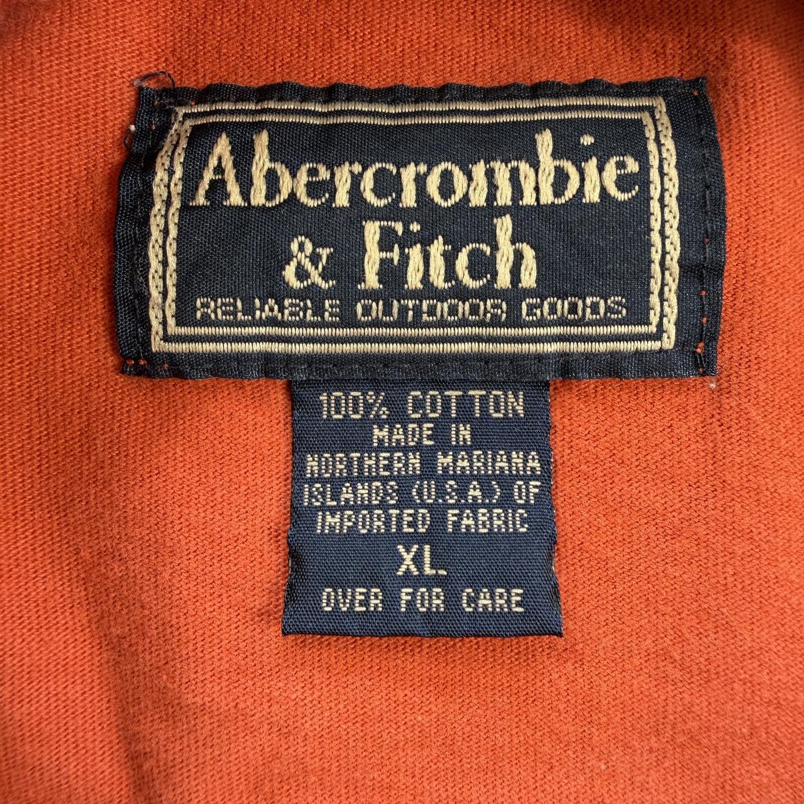 Abercrombie & Fitch Vintage Abercrombie & Fitch Orange Long Sleeve Shirt XL Y2K Size US XL / EU 56 / 4 - 5 Thumbnail