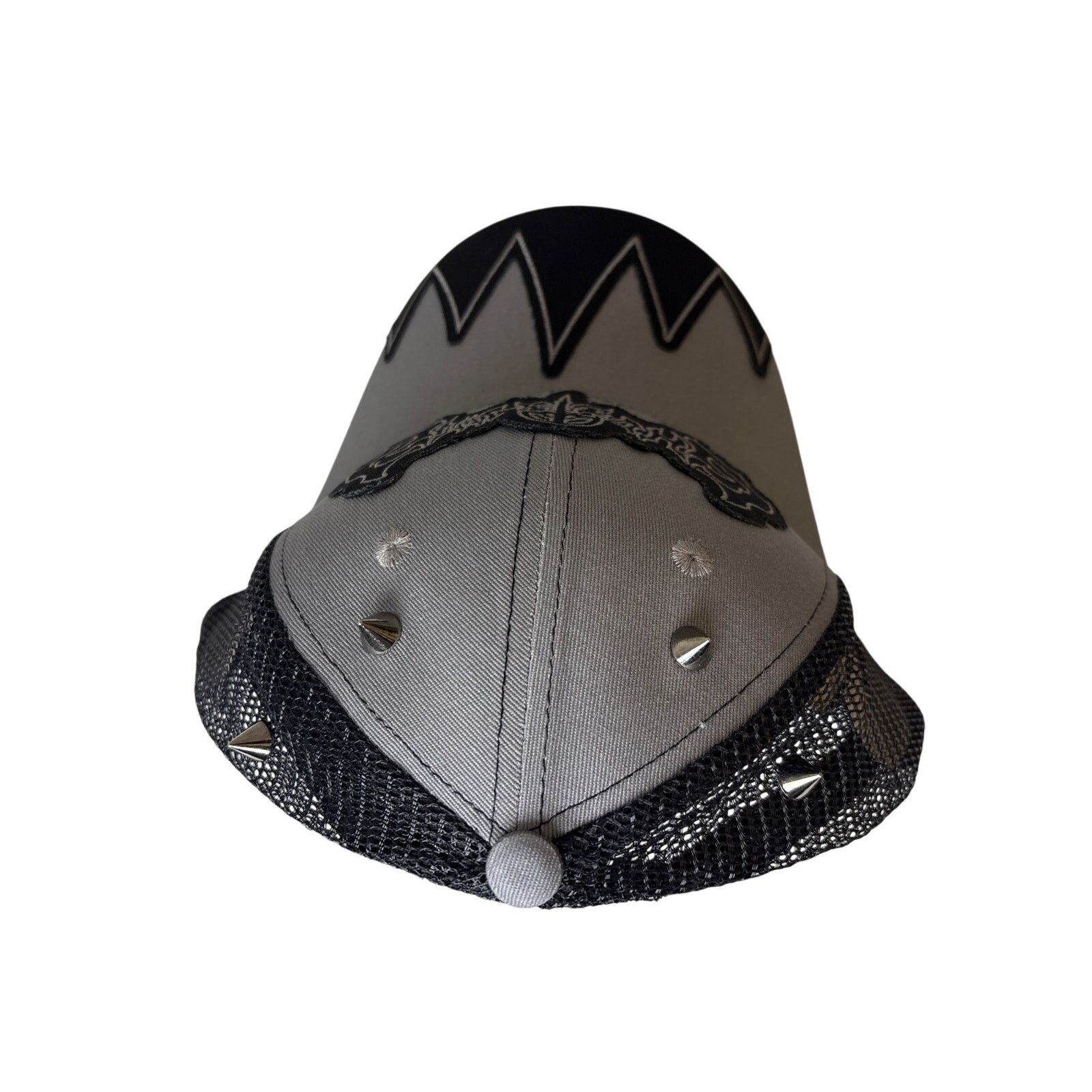 Ghost Supply Ghost Supply Patchwork hat trucker horns discontinued OSFA Size ONE SIZE - 3 Thumbnail