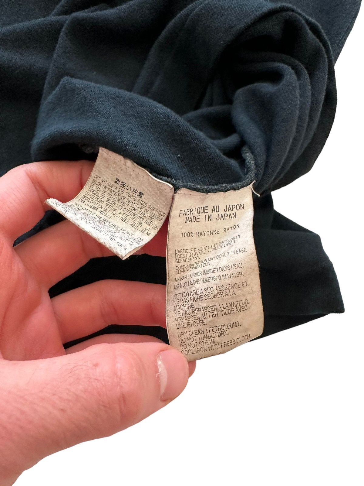 Yohji Yamamoto Overdyed Baseball Rayon Dye Shirt Size US L / EU 52-54 / 3 - 5 Thumbnail