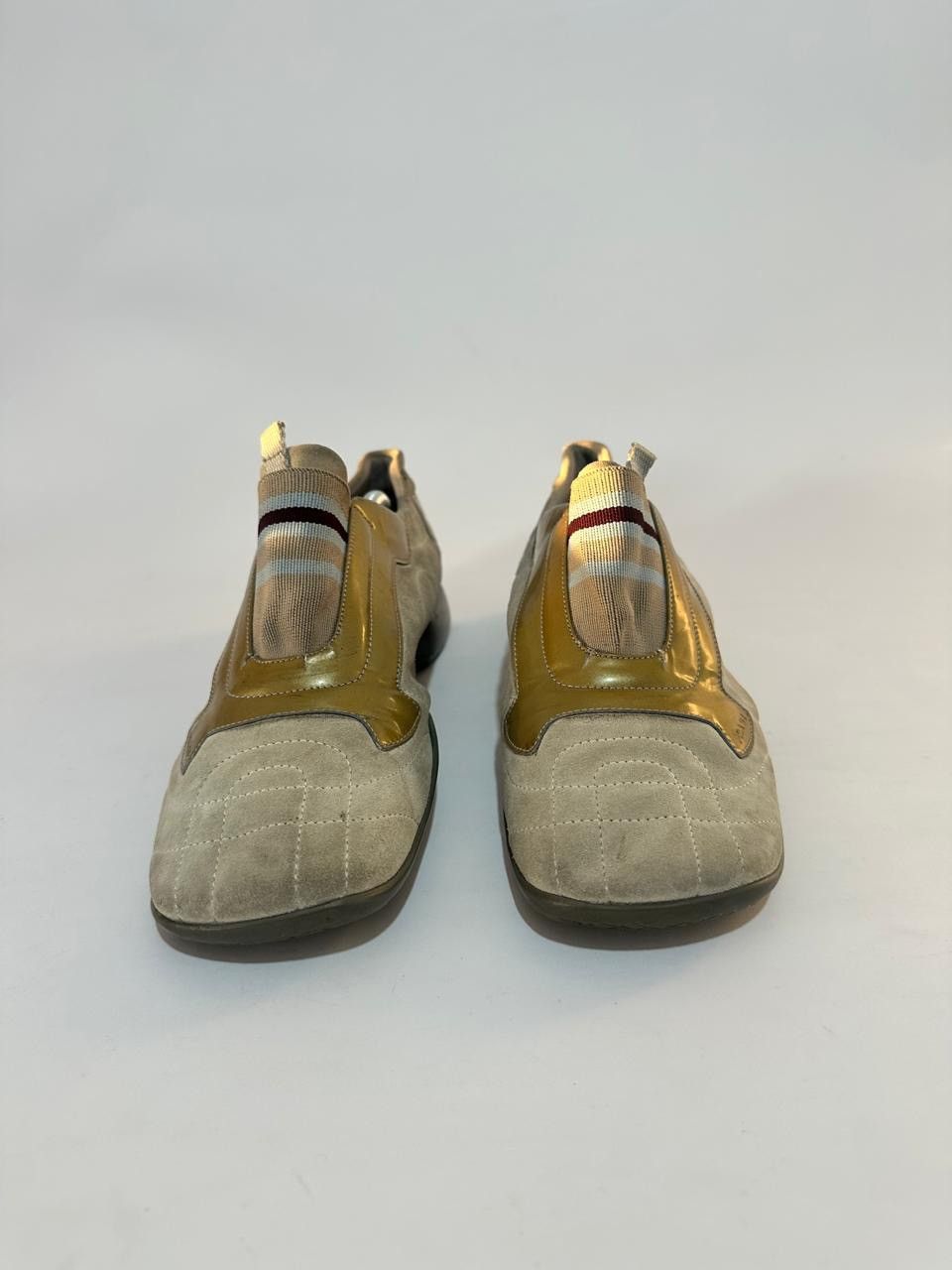 Prada PRADA SPORT SUEDE PATENT SQUARE TOE SNEAKERS Size US 8 / IT 38 - 2 Thumbnail