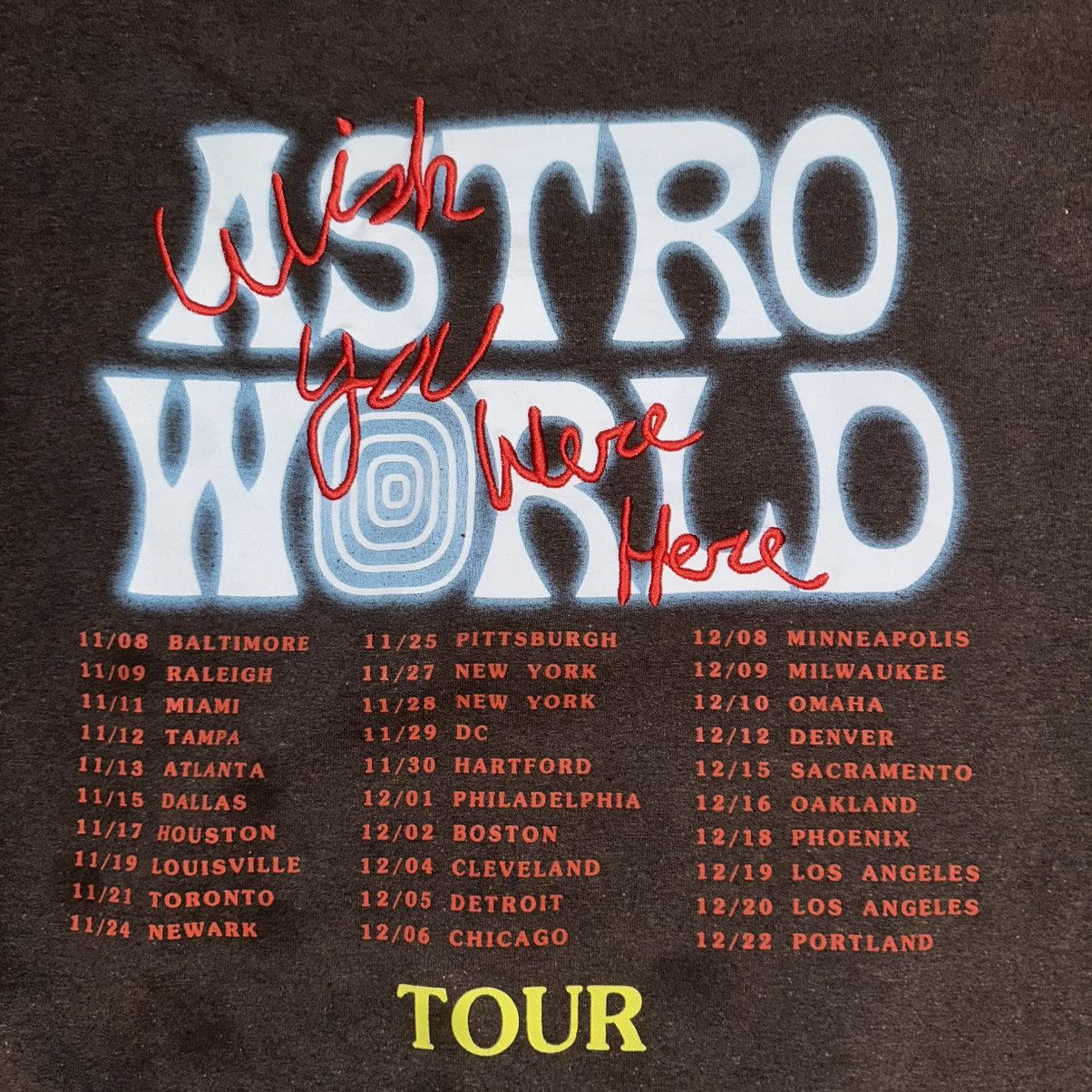 Other ASTROWORLD Hoodie Mens Small Brown Wish You Were Here Tour Size US S / EU 44-46 / 1 - 7 Thumbnail