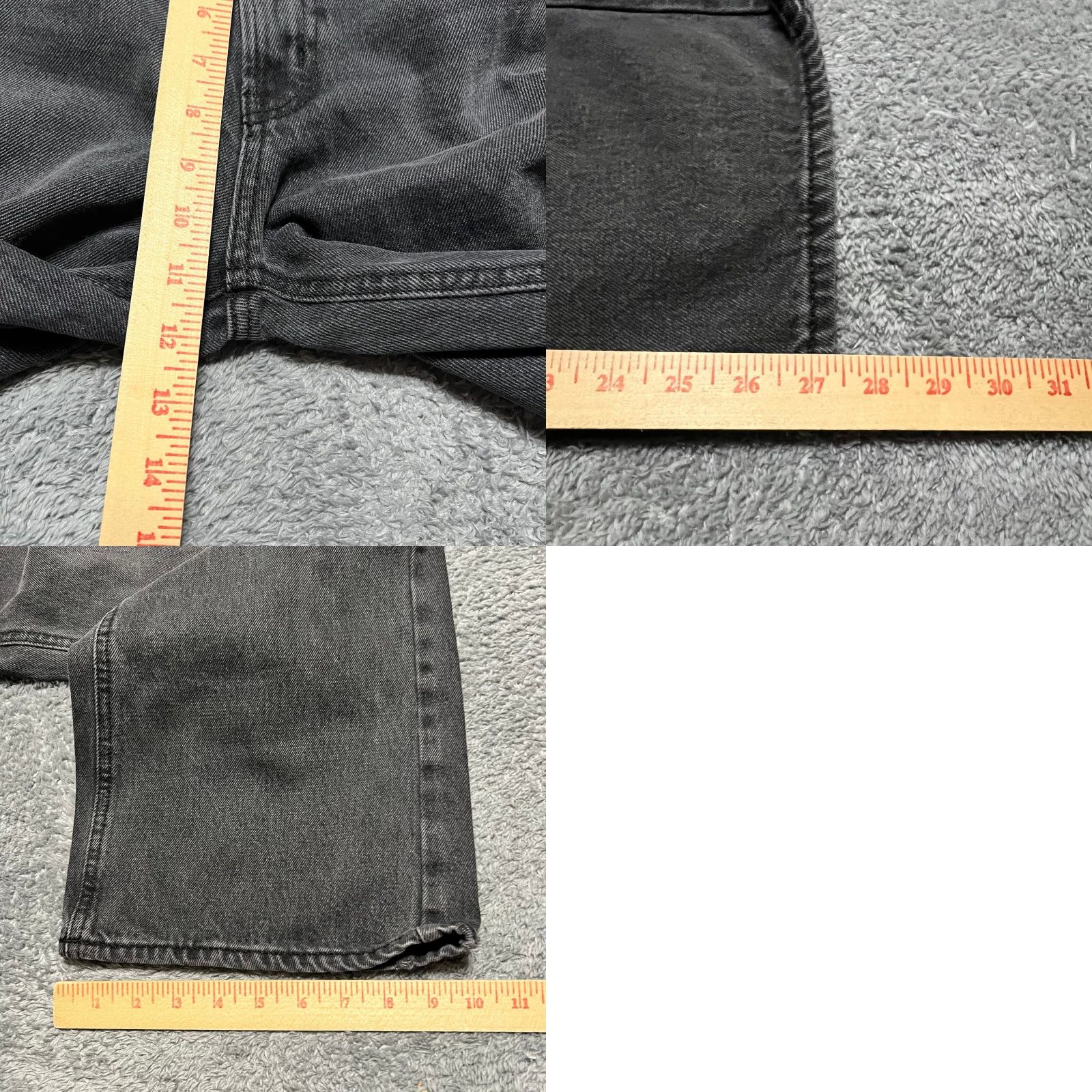 Bdg BDG Urban Outfitters Jeans Womens 26 Faded Black High Rise Wide Leg Baggy Skate Womens 26 Black Wide-Leg Baggy Jeans Size 26" / US 2 / IT 38 - 8 Thumbnail