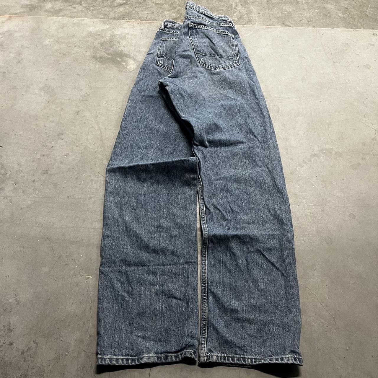 Japanese Brand × Vintage Vintage Y2K Baggy Skater style Medium wash Denim Jeans! Size US 34 / EU 50 - 6 Thumbnail