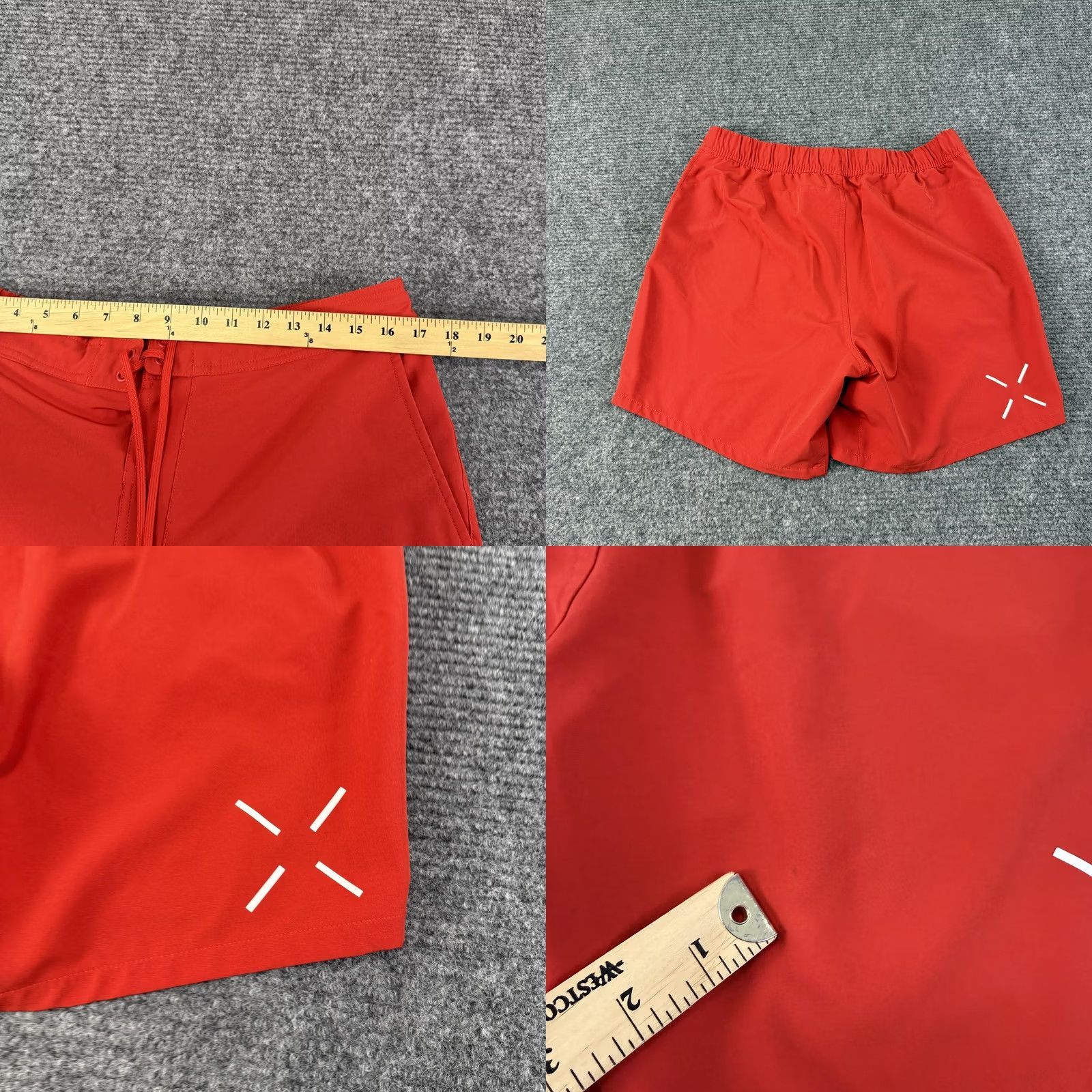 Ten Thousand Ten Thousand Foundation Shorts Mens XL Red 7" Inseam Athletic Running Training Size US 36 / EU 52 - 8 Thumbnail