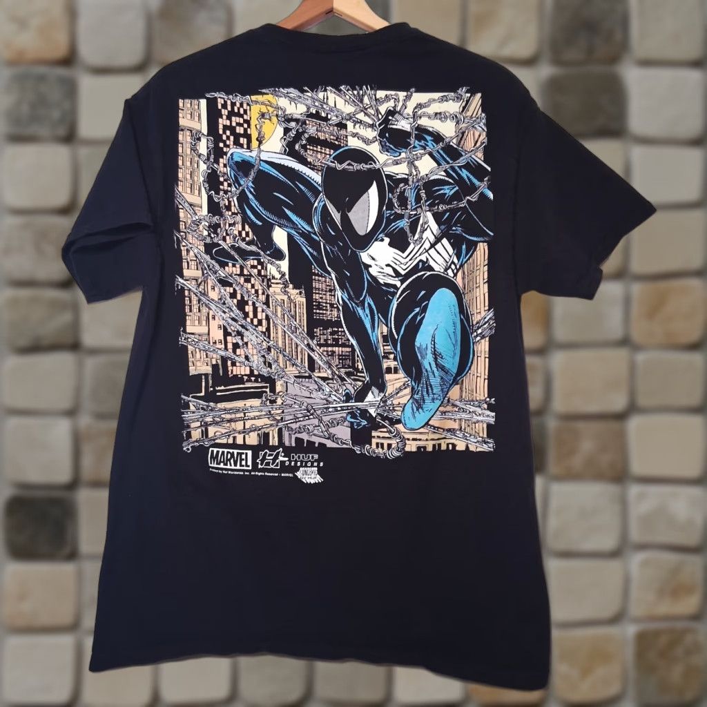 Vintage VINTAGE Marvel Huf Designs Spider-Man Venom Shirt M Black Crew Neck Short Sleeve Graphic Art Size US M / EU 48-50 / 2 - 1 Thumbnail