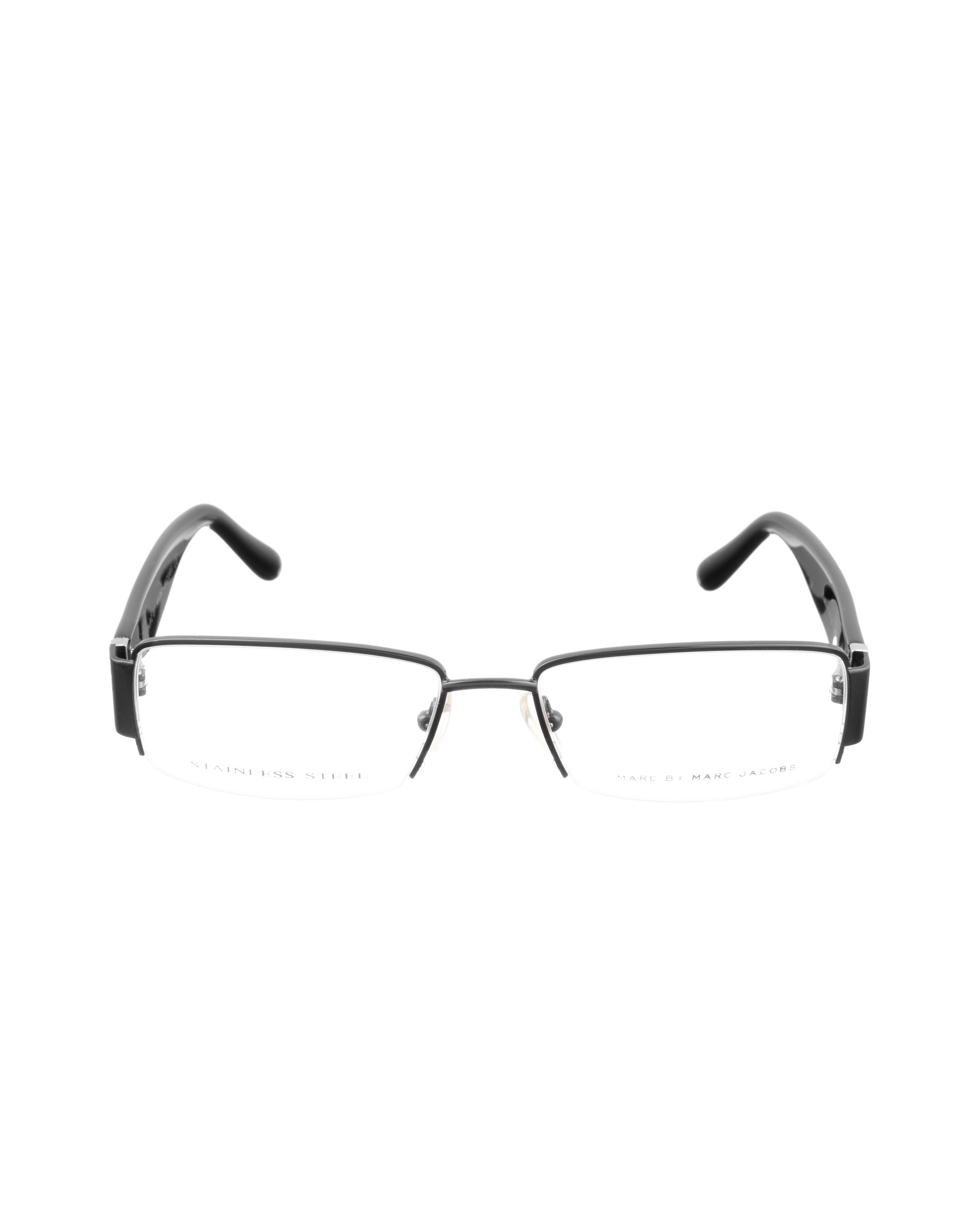Marc by Marc Jacobs Marc by Marc Jacobs 00s Halfrim Black Classic Glasses Size ONE SIZE - 1 Thumbnail