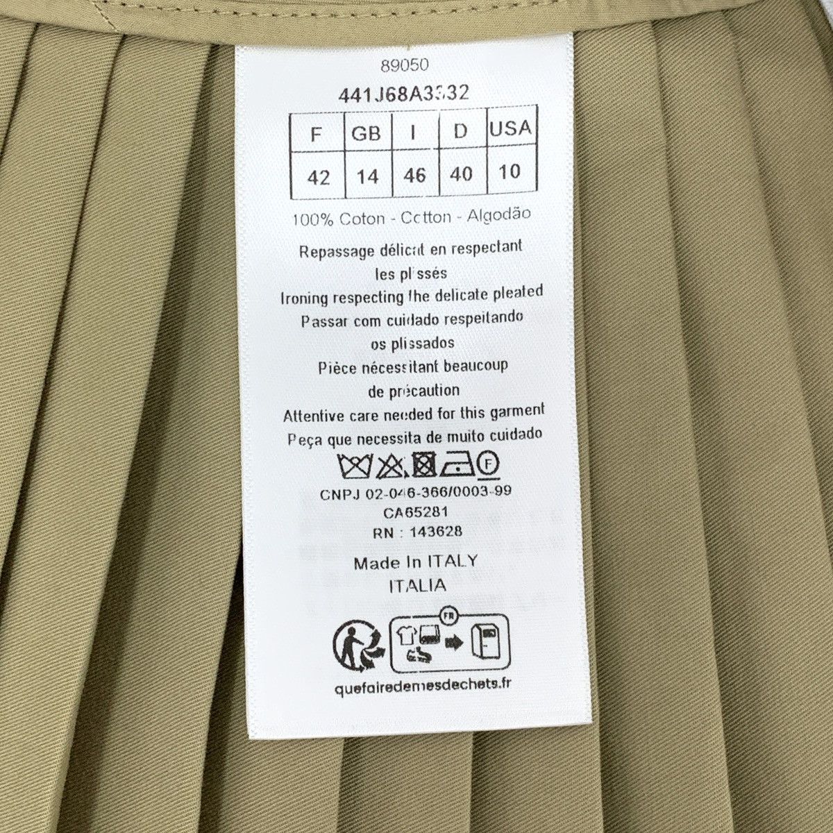 Dior Dior Khaki Pleated Mini Skirt K26WX Size 28" / US 6 / IT 42 - 7 Thumbnail