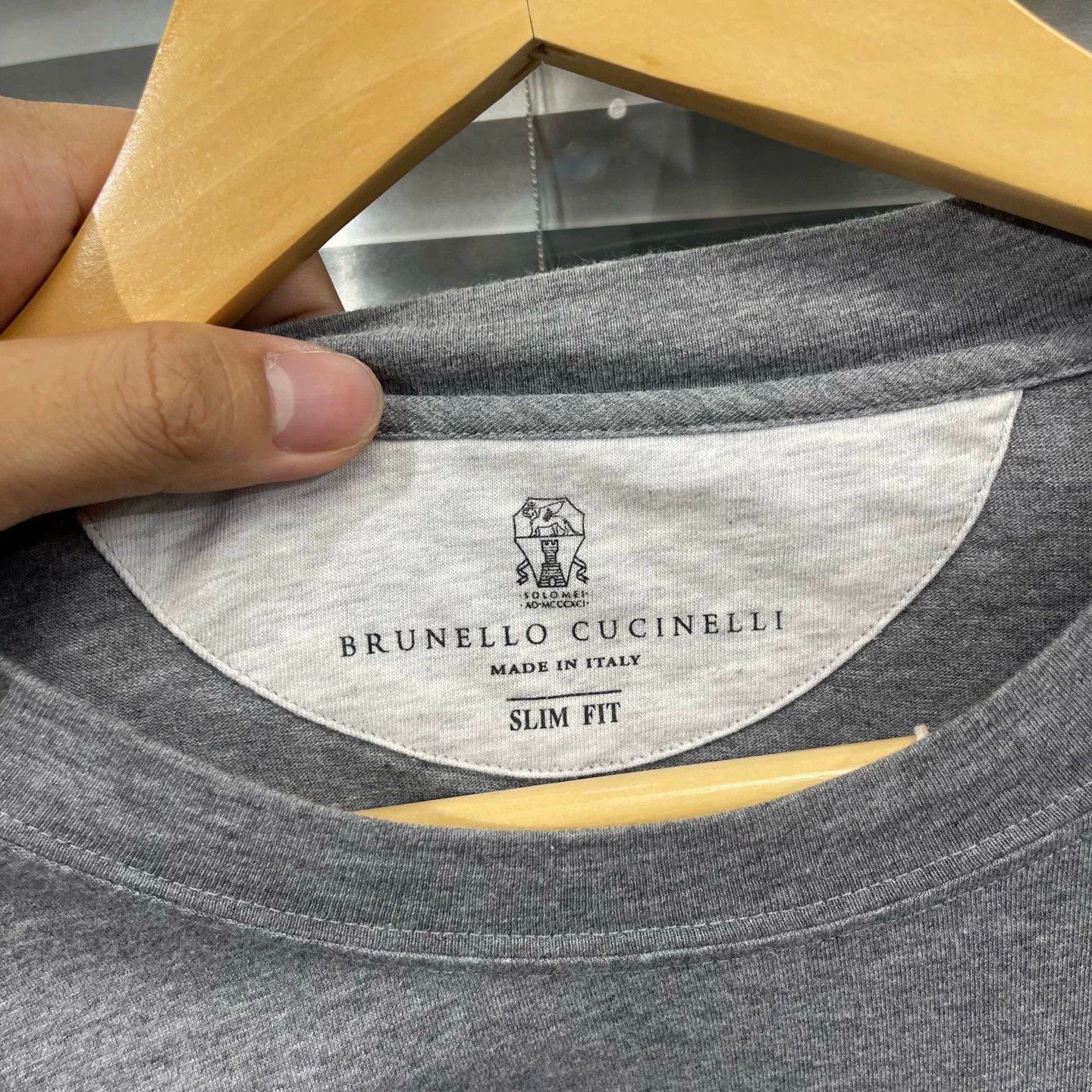 Brunello Cucinelli Brunello Cucinelli Gray Crew Sweatshirt L 99 New Size US L / EU 52-54 / 3 - 3 Thumbnail