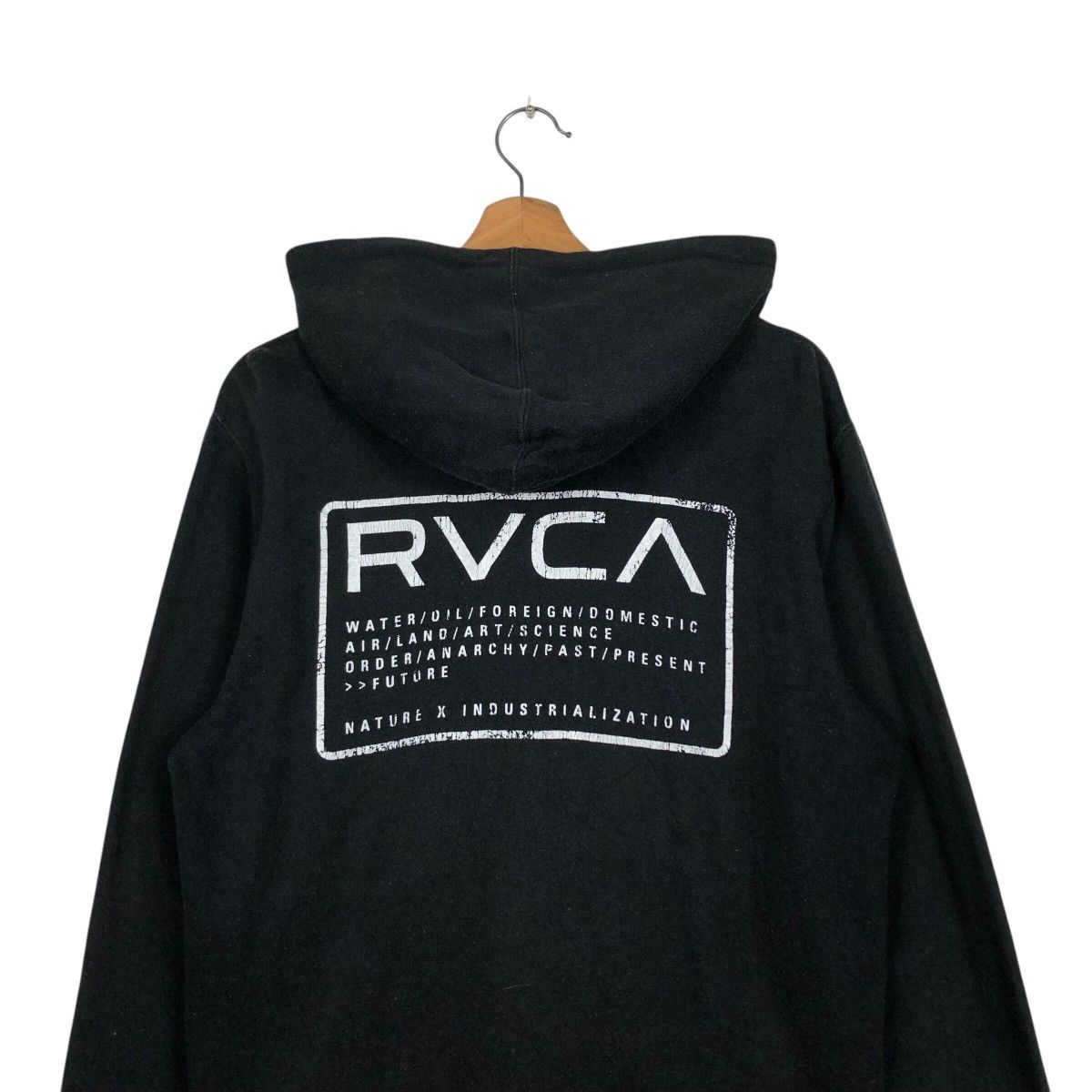 Japanese Brand 📌Vintage Hoodie Zipper Sweater Rvca Big Logo Spell Out Size US S / EU 44-46 / 1 - 10 Thumbnail