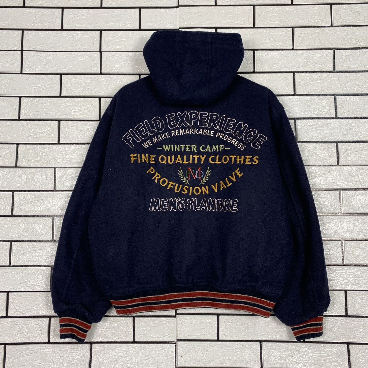 Japanese Brand 🔥VINTAGE WOOL BOMBER JACKET MEN’S FLANDRE ISSEY MIYAKE Size US M / EU 48-50 / 2 - 1 Thumbnail